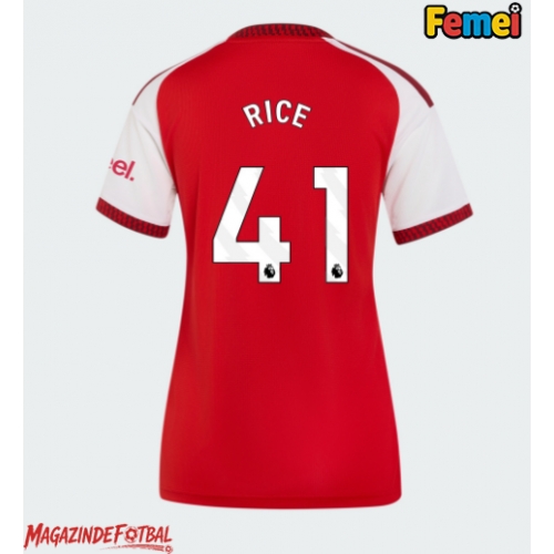 Arsenal Declan Rice #41 Tricou Fotbal Replică 2026-27 Femei Acasa Arsenal Declan Rice #41 Tricou Fotbal Replică 2026-27 Femei Acasa